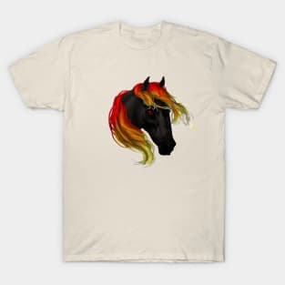 Horse Head - Hell Fire Steed T-Shirt